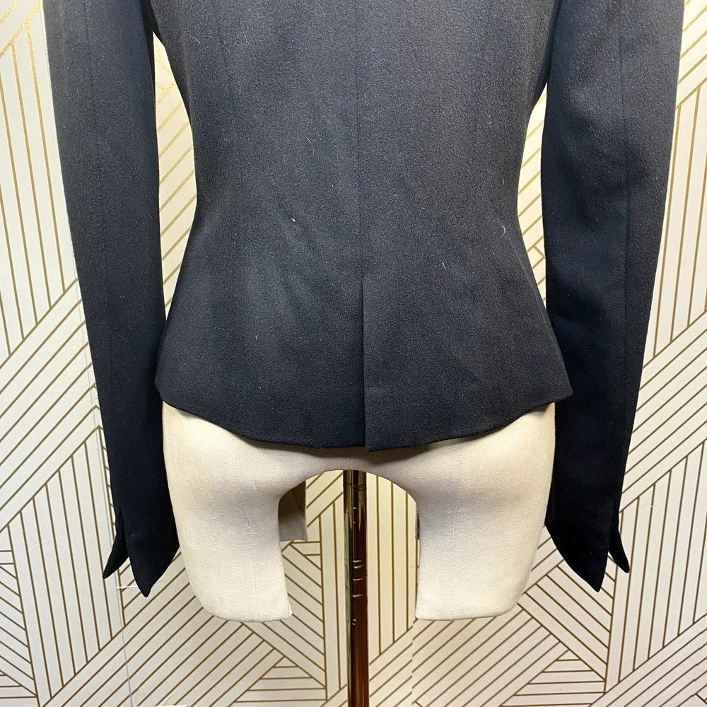 Chloe Black Tailored Asymmetric Blazer Jacket - Picture 10 of 12